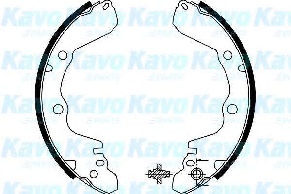 Комплект тормозных колодок KAVO PARTS BS-6416