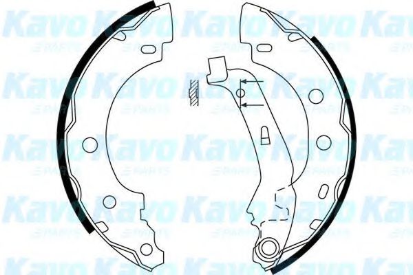 Комплект тормозных колодок KAVO PARTS BS-7419