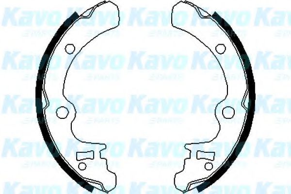 Комплект тормозных колодок KAVO PARTS BS-8404