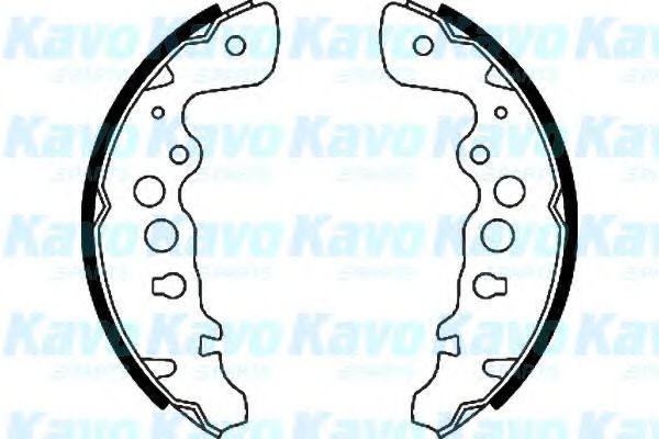 Комплект тормозных колодок KAVO PARTS BS-8916