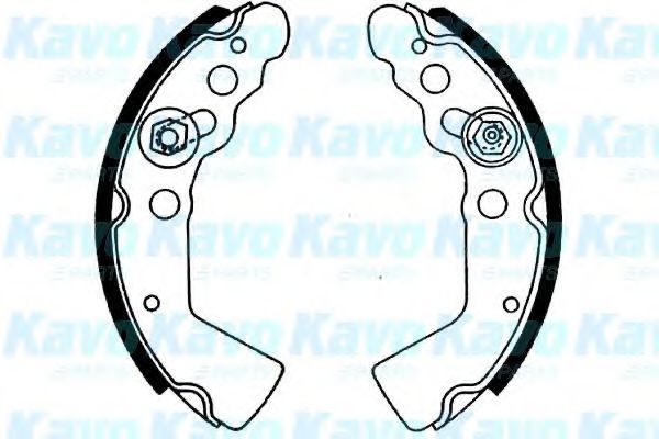 Комплект тормозных колодок KAVO PARTS BS8920