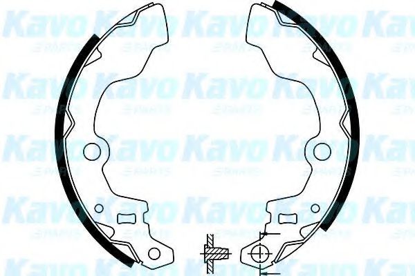 Комплект тормозных колодок KAVO PARTS BS-8921