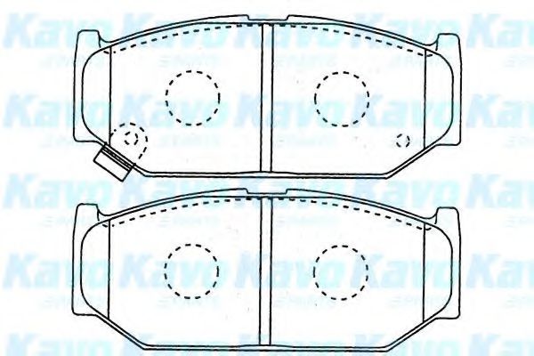 Комплект тормозных колодок, дисковый тормоз KAVO PARTS BP-8531