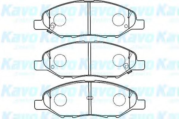 Комплект тормозных колодок, дисковый тормоз KAVO PARTS BP-6599