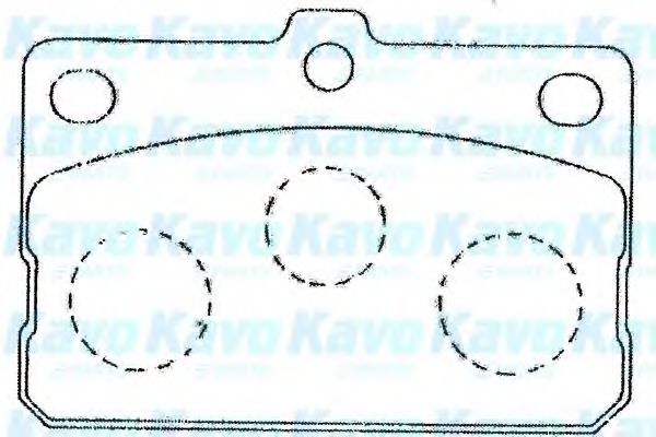 Комплект тормозных колодок, дисковый тормоз KAVO PARTS BP-9091