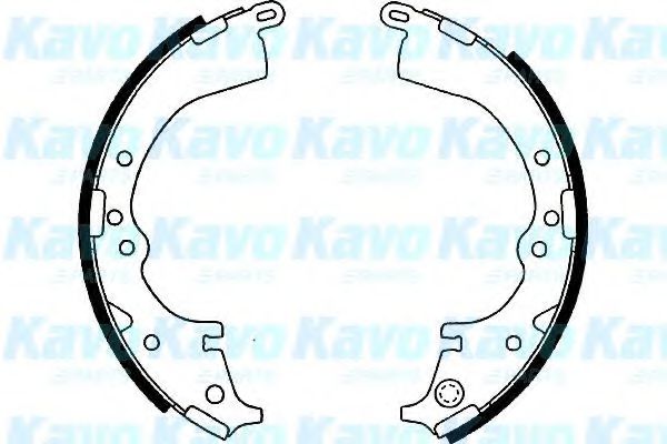 Комплект тормозных колодок KAVO PARTS BS-9936