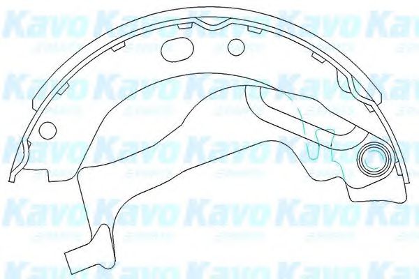 Комплект тормозных колодок KAVO PARTS KBS-9909