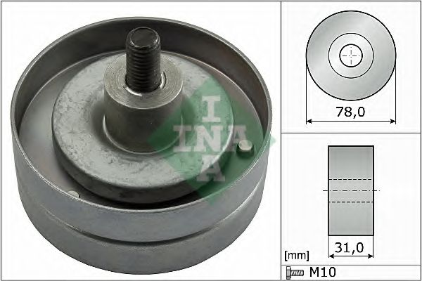 Паразитный / ведущий ролик, поликлиновой ремень INA 532 0414 10