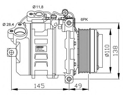 Компрессор, кондиционер NRF 32533G