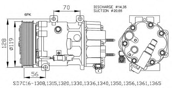 Компрессор, кондиционер NRF 32772G