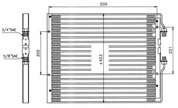 Конденсатор, кондиционер NRF 35059