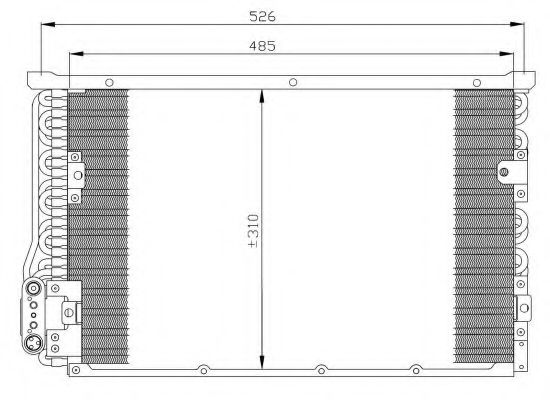 Конденсатор, кондиционер NRF 35246