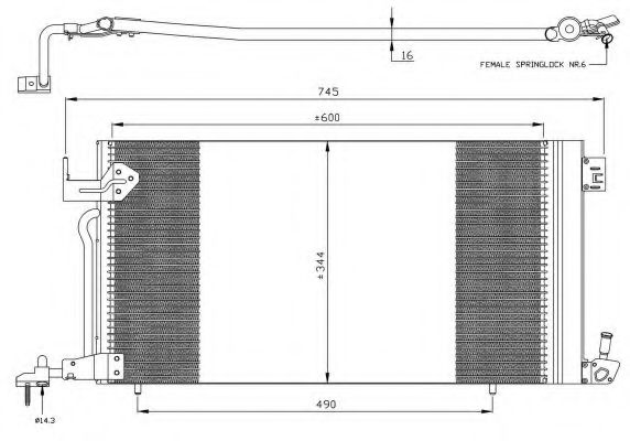 Конденсатор, кондиционер NRF 35303