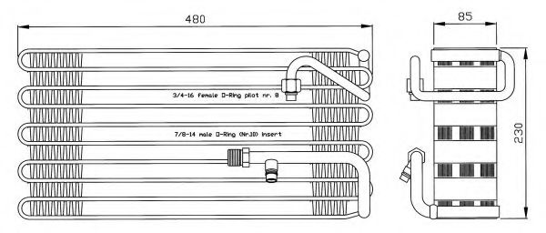 Испаритель, кондиционер NRF 36105