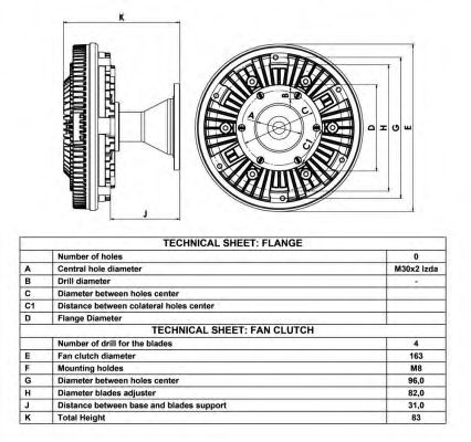 Сцепление, вентилятор радиатора NRF 49051