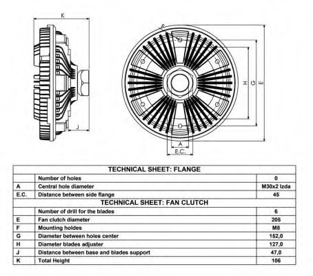 Сцепление, вентилятор радиатора NRF 49058