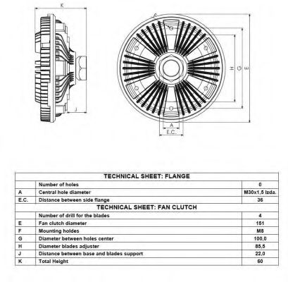 Сцепление, вентилятор радиатора NRF 49501