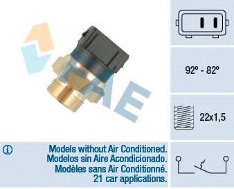 Термовыключатель, вентилятор радиатора FAE 36824