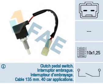 Выключатель, привод сцепления (Tempomat) FAE 24542