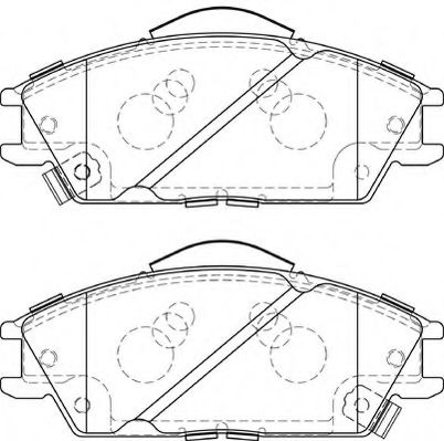 Комплект тормозных колодок, дисковый тормоз NECTO FD7360A