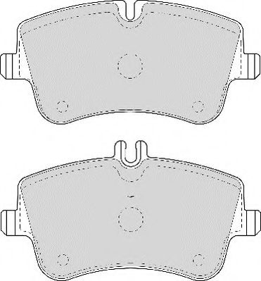 Комплект тормозных колодок, дисковый тормоз NECTO FD6962A