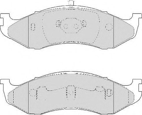 Комплект тормозных колодок, дисковый тормоз NECTO FD6952A