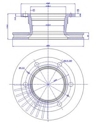 Тормозной диск CAR 142.1006