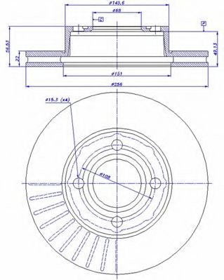 Тормозной диск CAR BG2668
