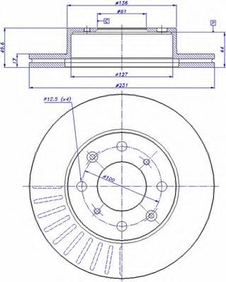 Тормозной диск CAR 230175