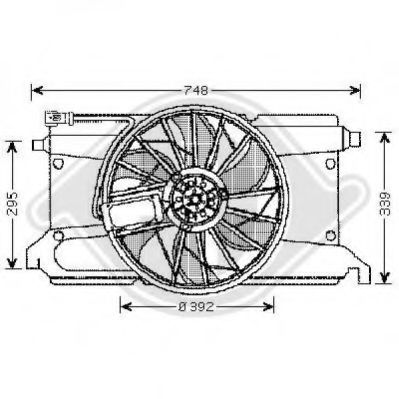 Вентилятор, охлаждение двигателя DIEDERICHS 5618101