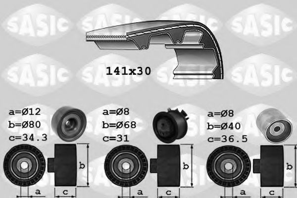 Комплект ремня ГРМ SASIC 1756044