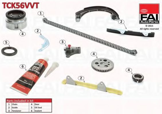 Комплект цели привода распредвала FAI AutoParts TCK56VVT