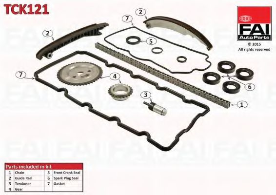 Комплект цели привода распредвала FAI AutoParts TCK121