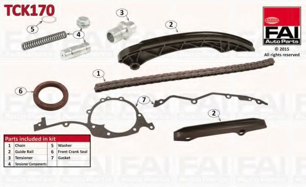 Комплект цели привода распредвала FAI AutoParts TCK170