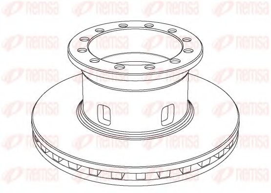 Тормозной диск KAWE NCA1020.20
