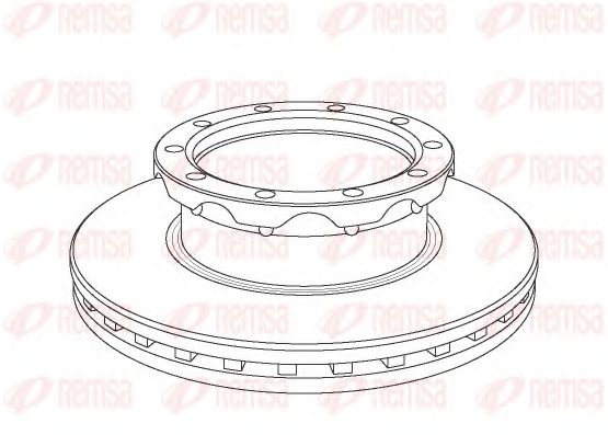 Тормозной диск KAWE NCA1062.20