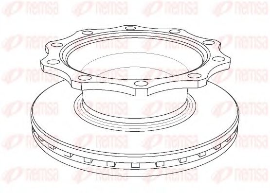 Тормозной диск KAWE NCA1078.20