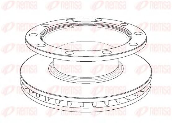 Тормозной диск KAWE NCA1082.20
