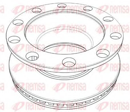 Тормозной диск KAWE NCA1209.20
