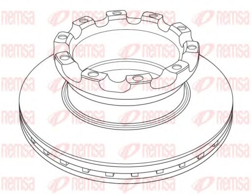 Тормозной диск KAWE NCA1225.20