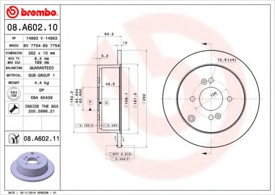 Тормозной диск BRECO BS 7754