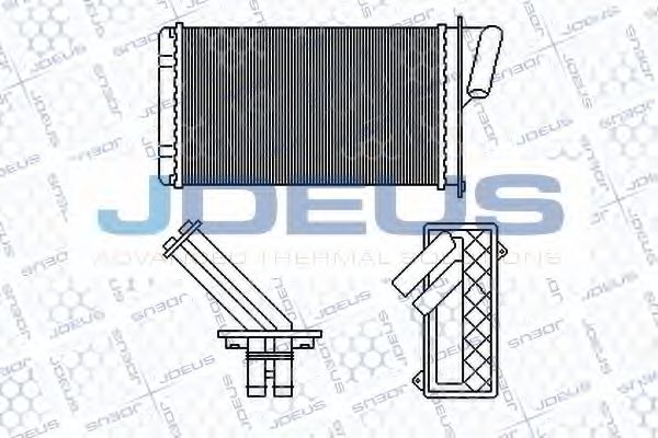 Теплообменник, отопление салона JDEUS 223B49