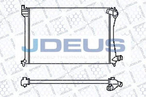 Радиатор, охлаждение двигателя JDEUS 007M50