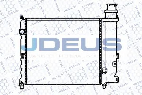 Радиатор, охлаждение двигателя JDEUS 007V04