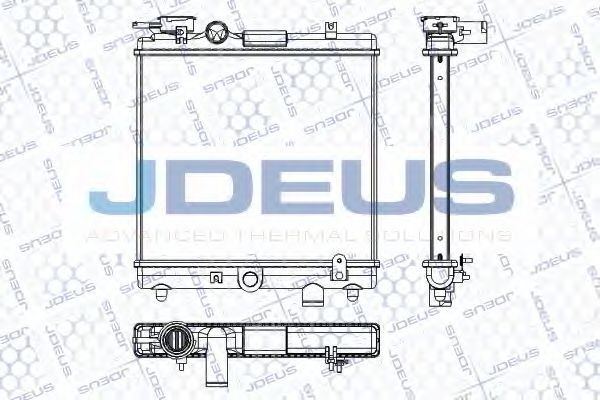 Радиатор, охлаждение двигателя JDEUS RA0250031