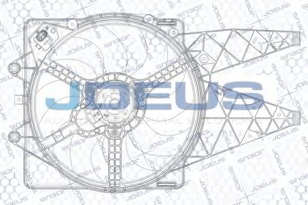 Вентилятор, охлаждение двигателя JDEUS EV882415