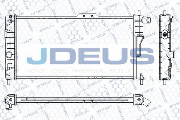 Радиатор, охлаждение двигателя JDEUS RA0200471