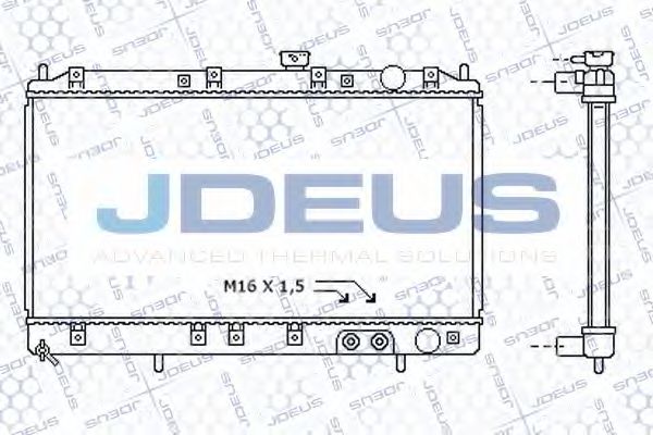Радиатор, охлаждение двигателя JDEUS 018M28