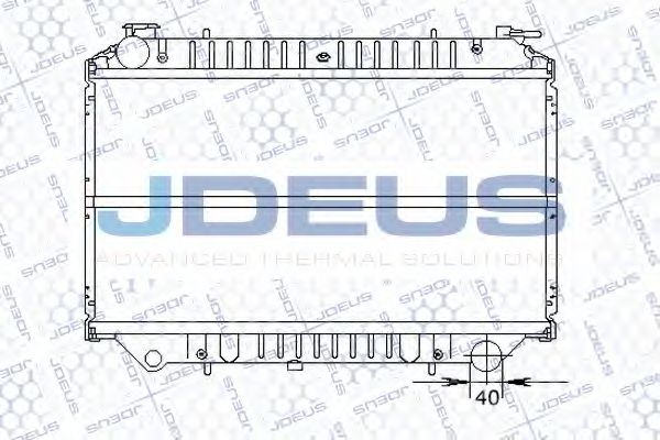 Радиатор, охлаждение двигателя JDEUS 019B22