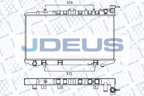 Радиатор, охлаждение двигателя JDEUS 019M49